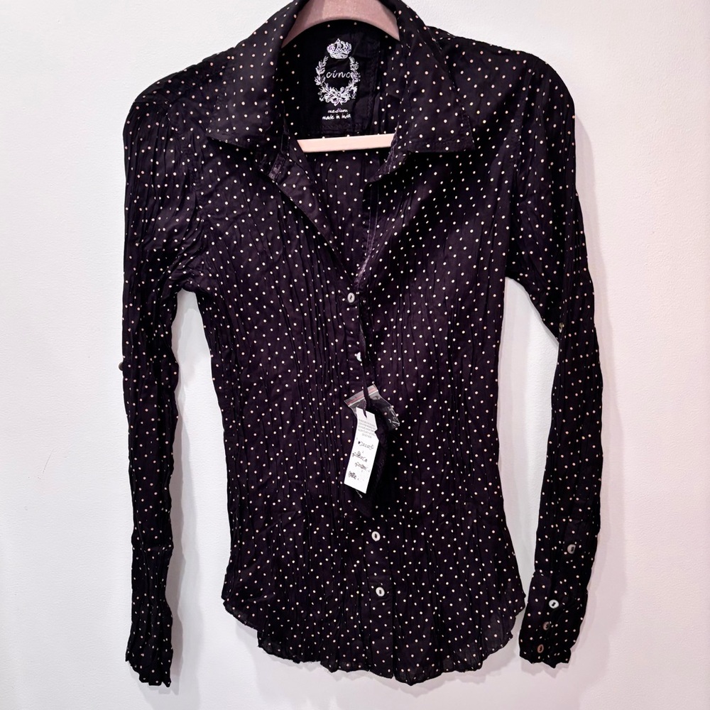 Vino Crinkle Top